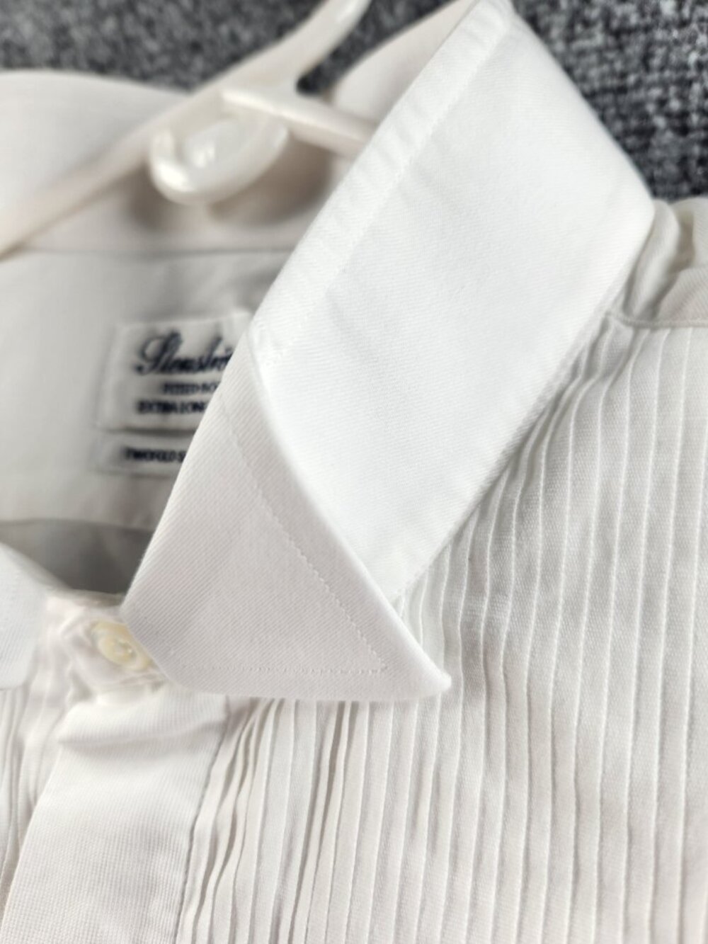 Stenstroms Formal Dress Shirt Wing Collar French Cuff Twofold Super 15.75 Cotton - Picture 8 of 16